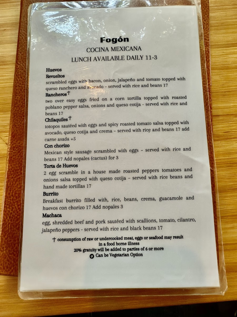 Fogón Cocina Mexicana Menu - Image 5